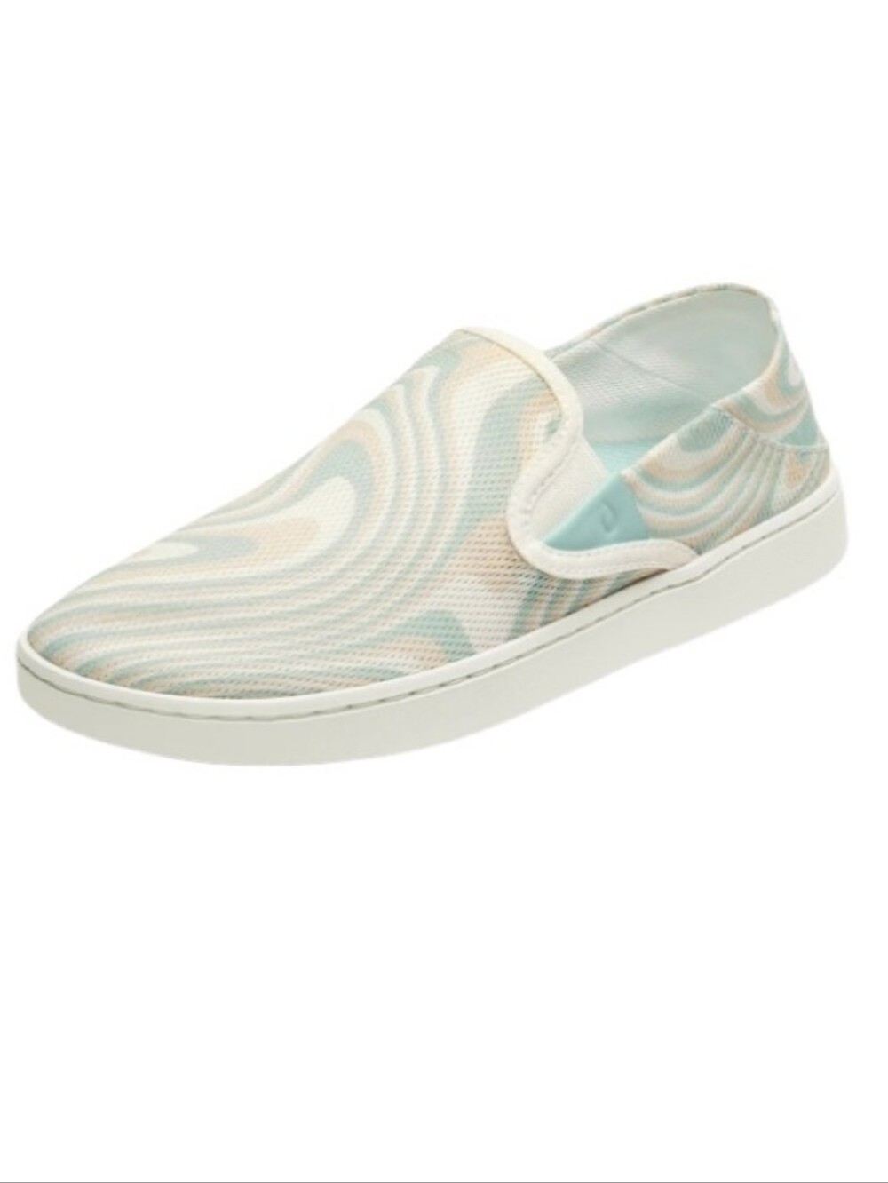 OluKai Pehuea Slip-On Sneaker in Bright White W/ Swirl-NWT